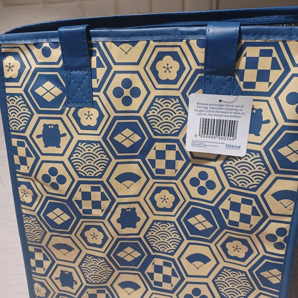 🇯🇵 Blue Insulated Tote Bag With Surprise - Picture 3 of 4